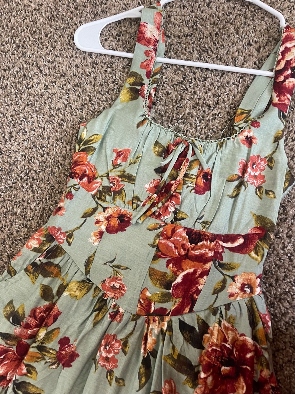 Fall Floral Maxi Dress - Picture 2 of 2